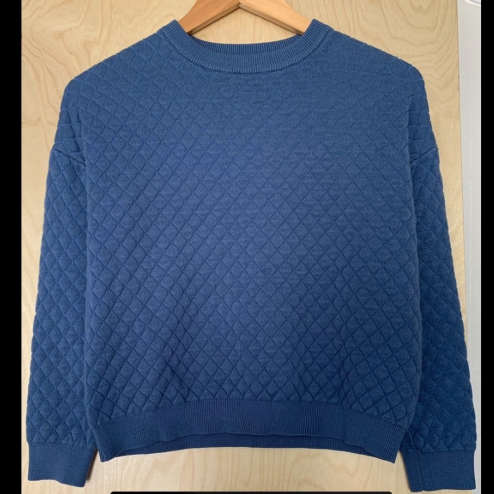 3/$15 Blue waffle sweatshirt sz S